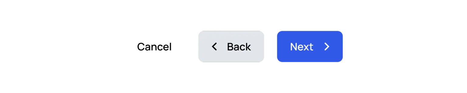 Ghost, Secondary, and Primary buttons